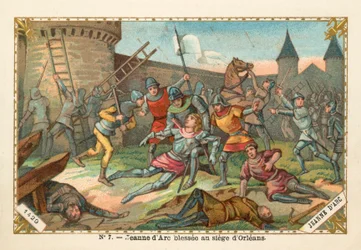 Joan of Arc Wounded at the Siege of Orleans, 1429